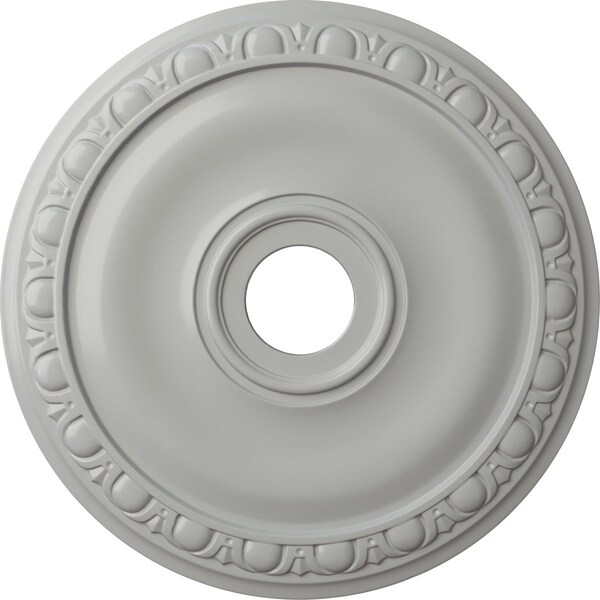 Ekena Millwork Jackson Ceiling Medallion (Fits Canopies up to 5 1/8"), Hand-Painted Frost, 20"OD x 3 5/8"ID x 1"P CM20JAFRF - main